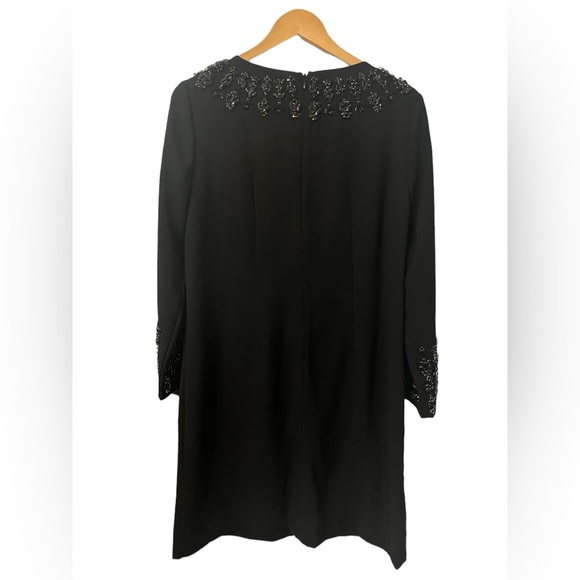 NWT J. Crew Embellished Black Shift Dress Sz 4 - Picture 9 of 11